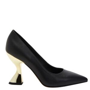 Katy Perry Collections Black Heels with Gold Accent